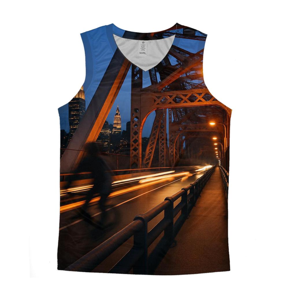 Queensboro Bridge Twilight Commute trendy fitted tank tops
