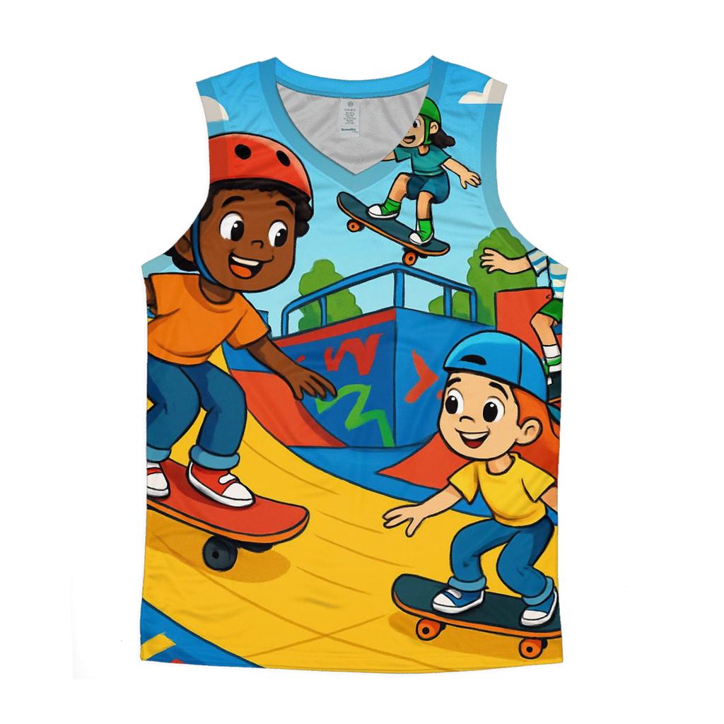 Kids Park Skateboard Jam trendy fitted tank tops
