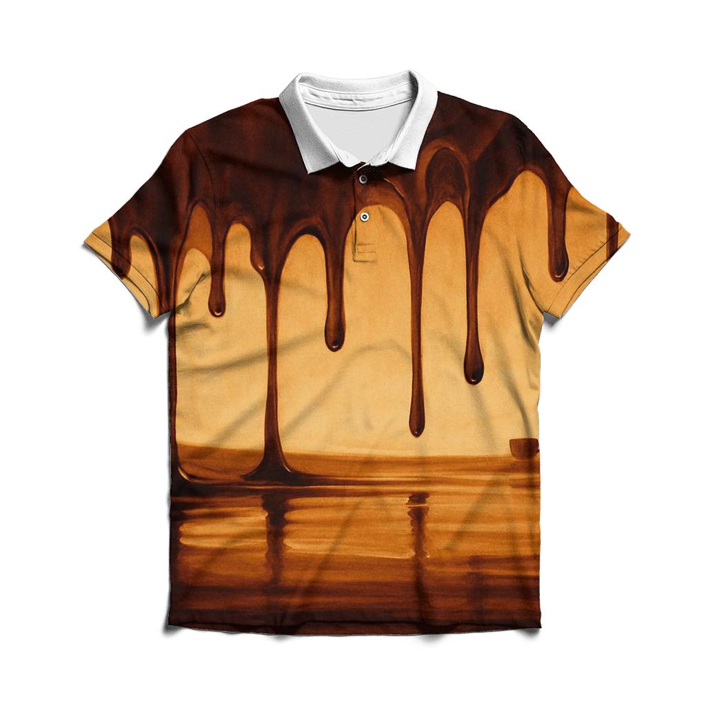 Caramel Drip Horizon classic pique polos