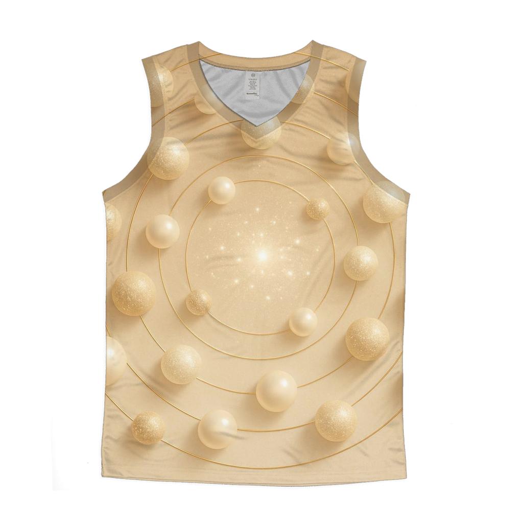 Champagne Orbit Halo trendy fitted tank tops