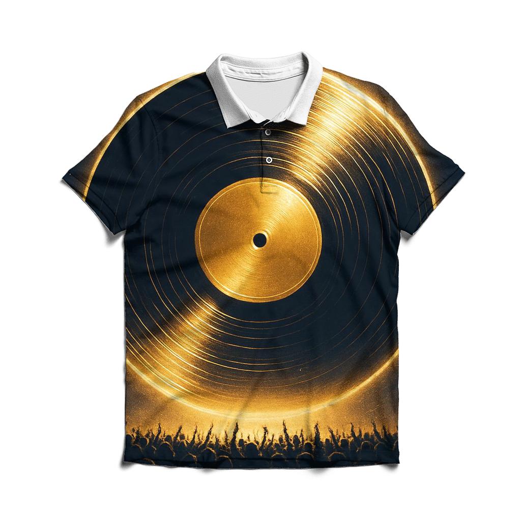 Golden Vinyl Eclipse designer slim fit polos