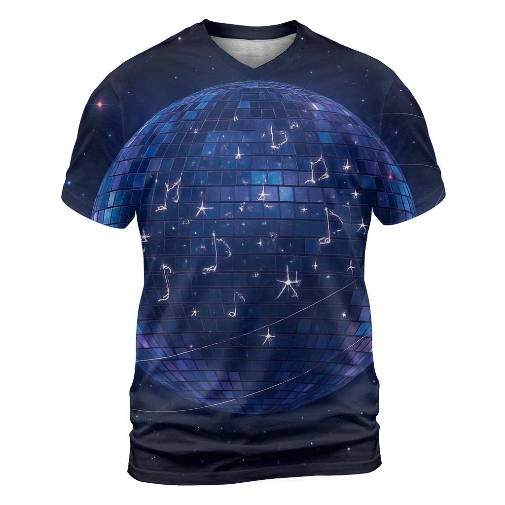Disco Constellation Sphere creative print fashion shirts