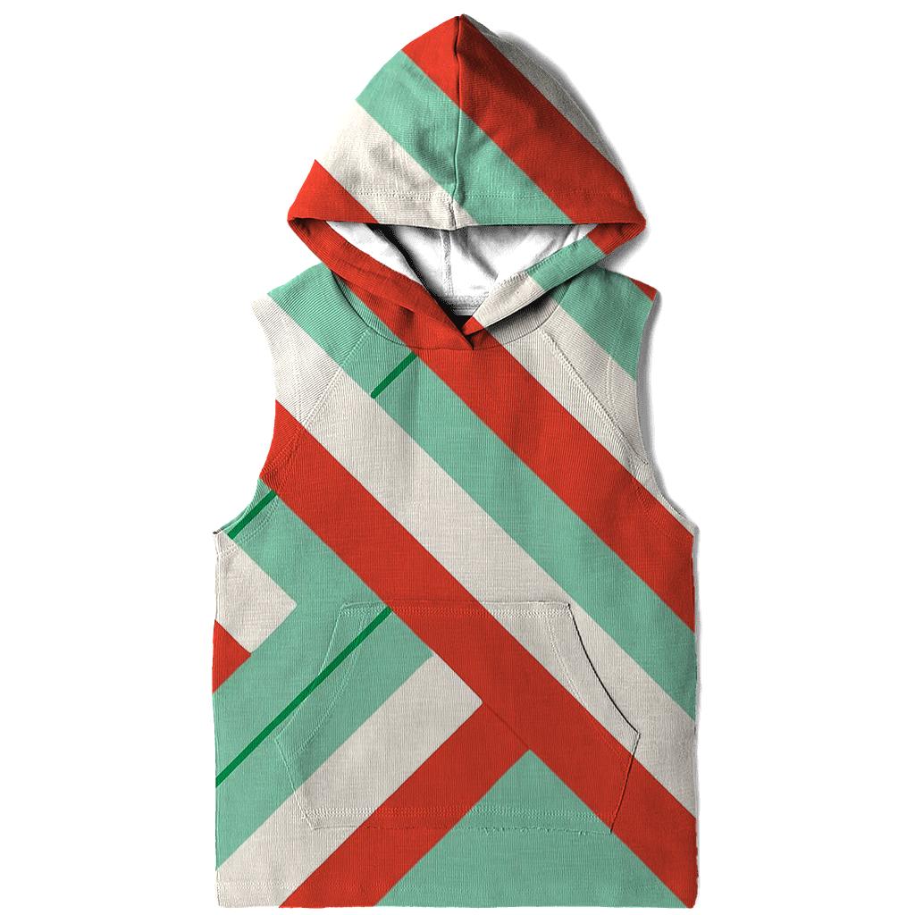 Candy Cane Rhythm Lines zip-up hoodies