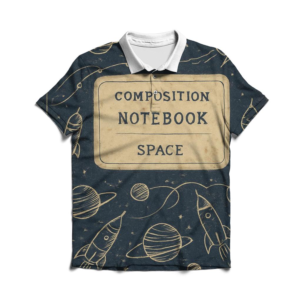 Faded Rocket Science Notebook Cover personalized polo shirts