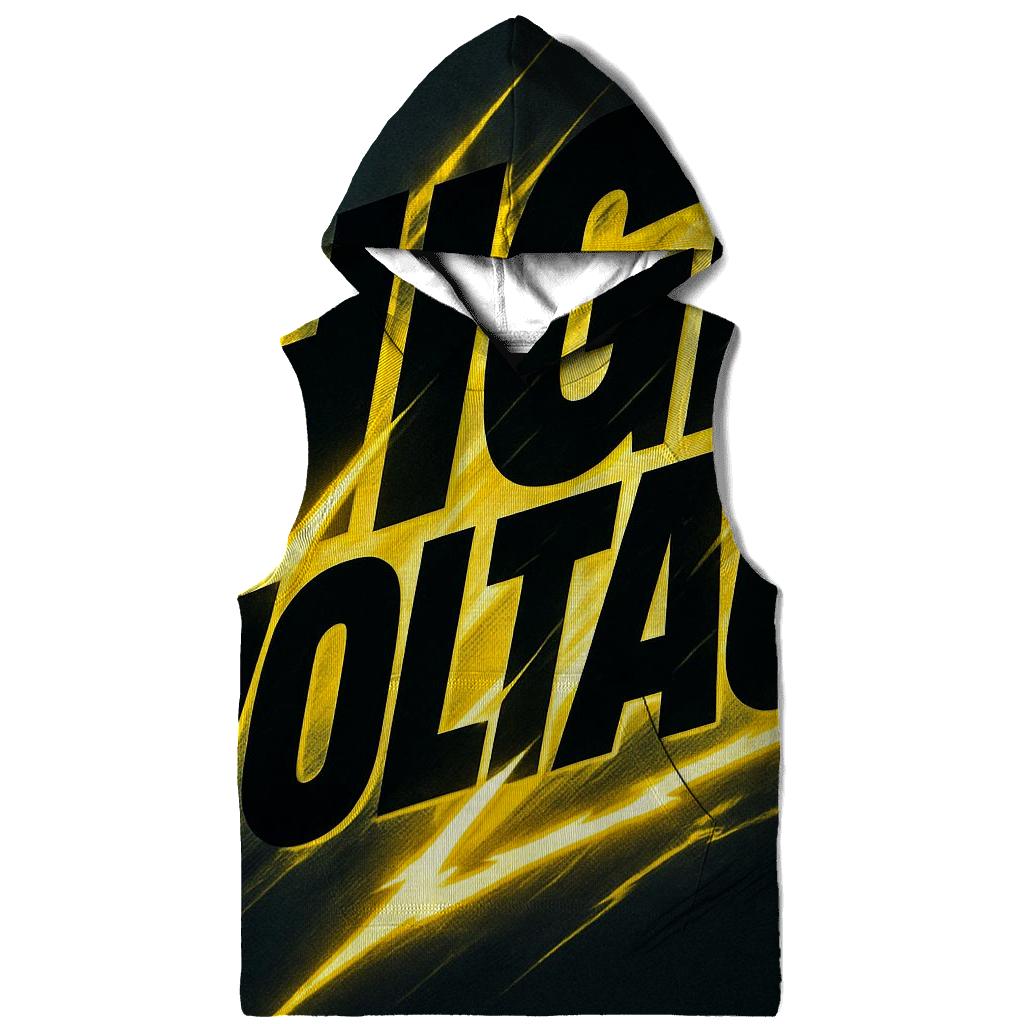 Kinetic Typographic Thunder embroidered hoodies