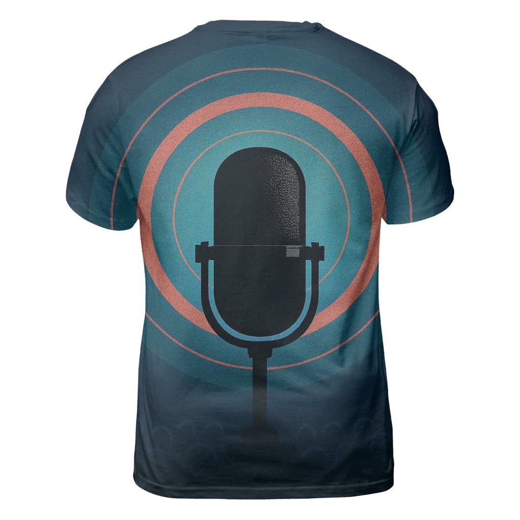 Midnight Microphone Halo trendy printed shirt styles