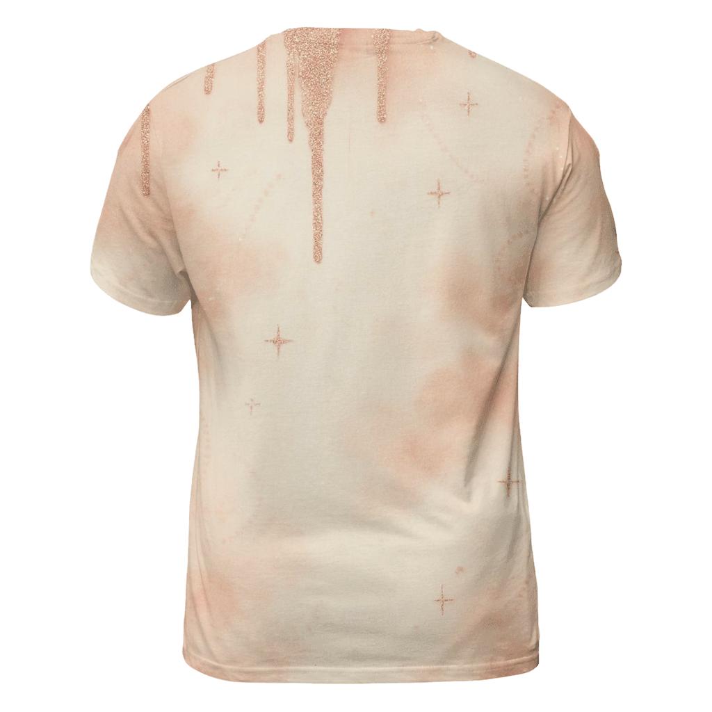 Rose Veil Radiance creative print fashion shirts