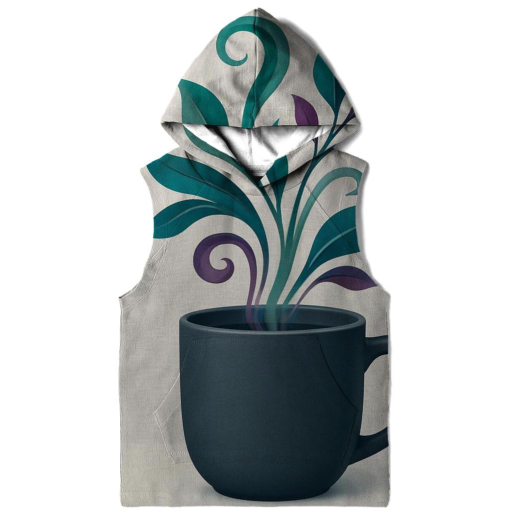 Emerald Steam Vines lightweight hoodies