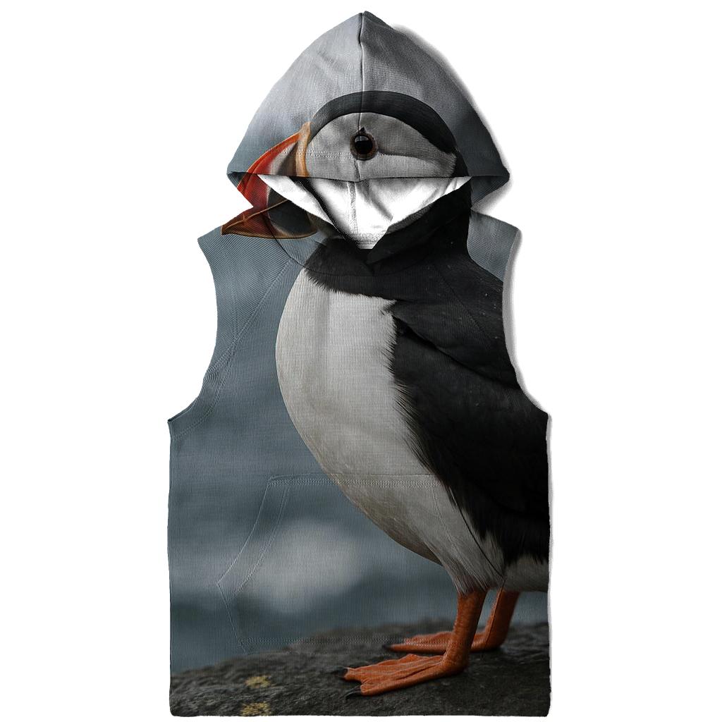 Atlantic Puffin Against Cliffside Swell hoodies fashion