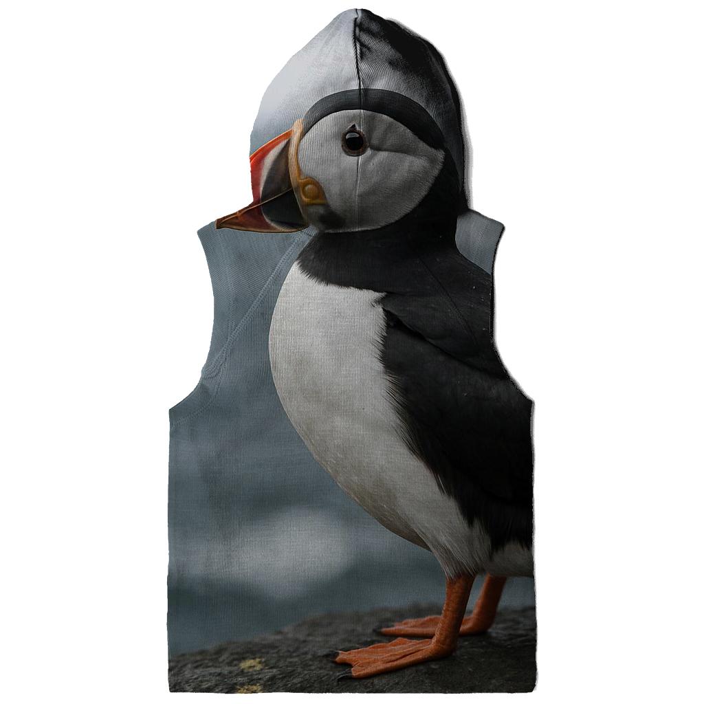 Atlantic Puffin Against Cliffside Swell hoodies fashion