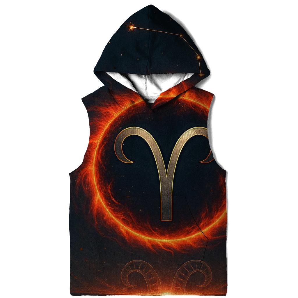 Celestial Aries Fire Gate lightweight hoodies