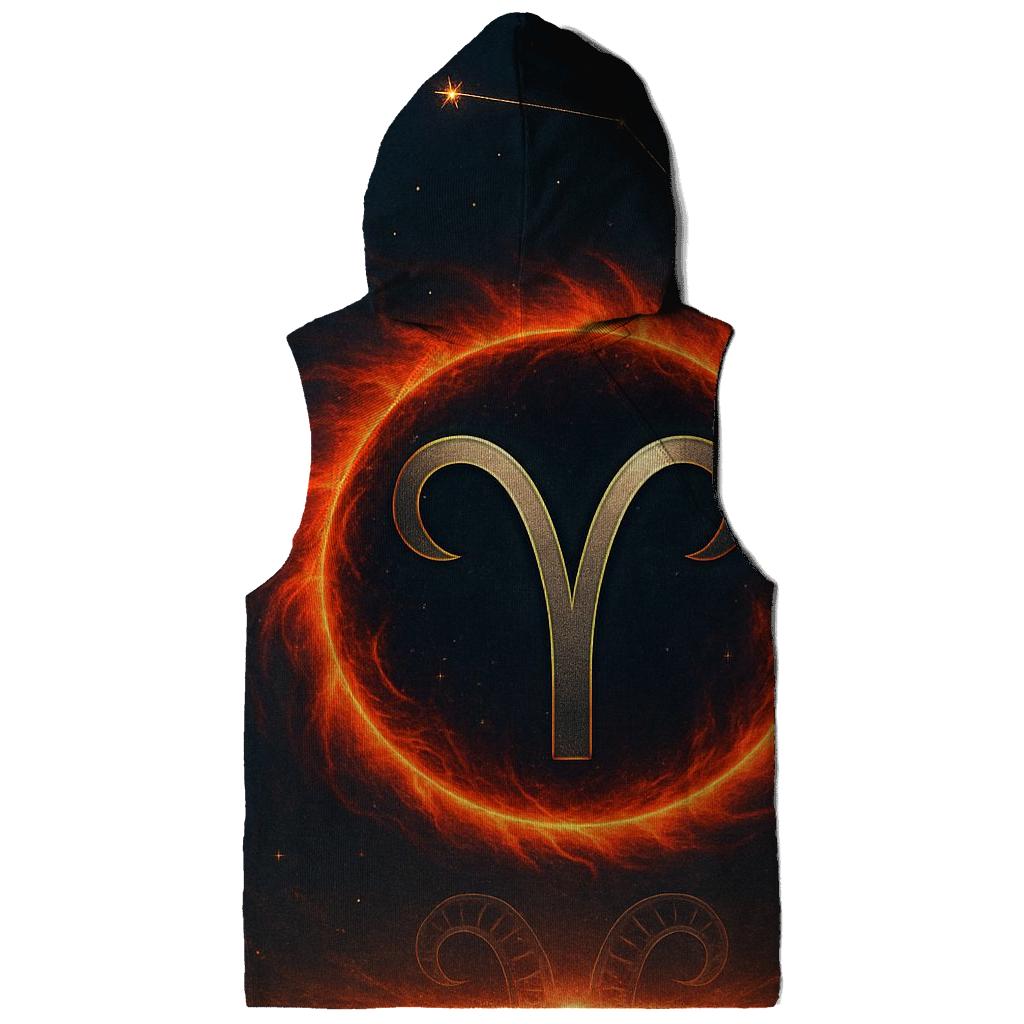 Celestial Aries Fire Gate lightweight hoodies