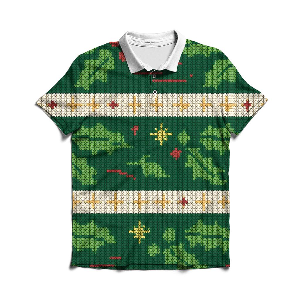 Holly Comet Burst Bands Design branded logo polo shirts