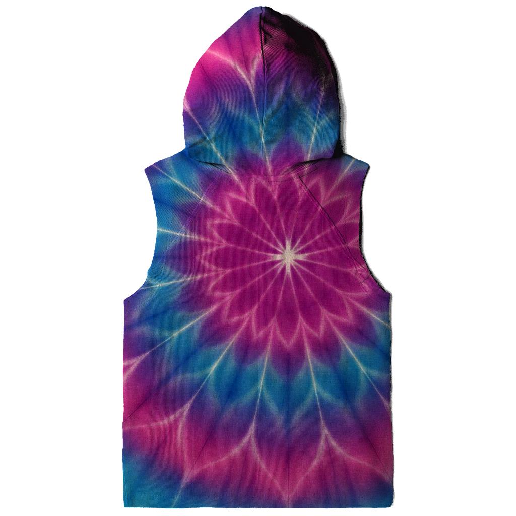 Magenta Cyan Mandala Sunburst custom hoodies