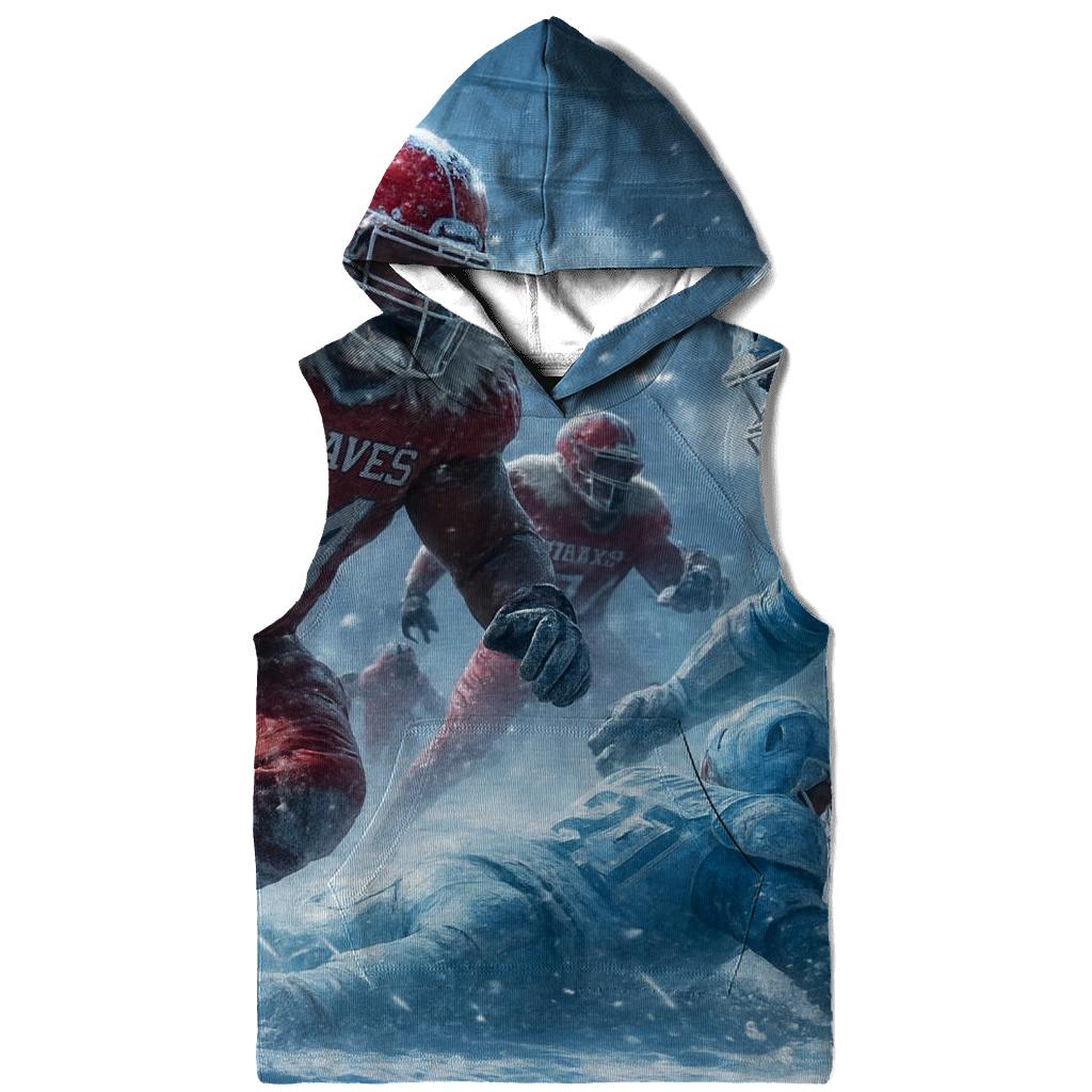 Frozen Yard Braves Against Ice Cubs heavyweight hoodies