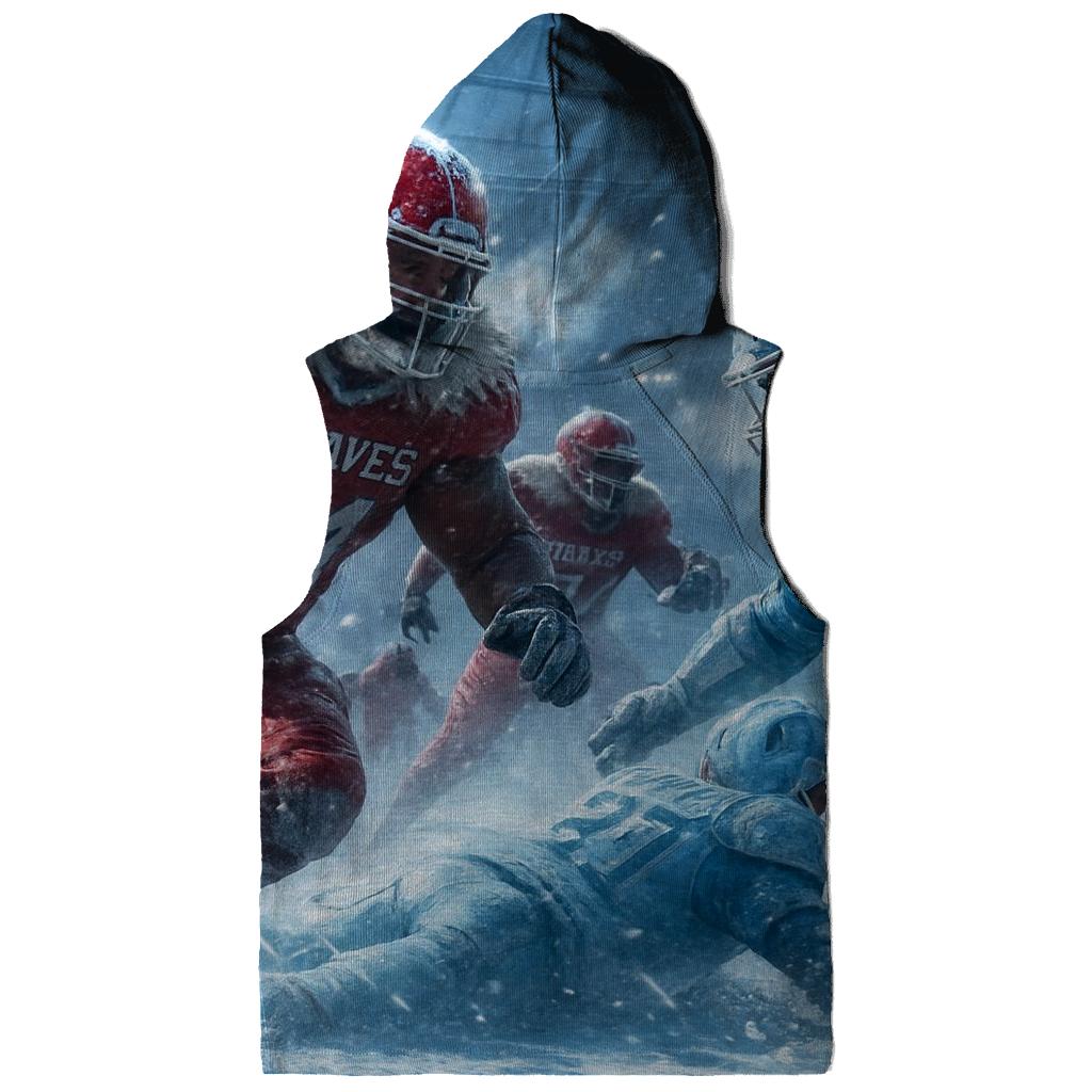 Frozen Yard Braves Against Ice Cubs heavyweight hoodies