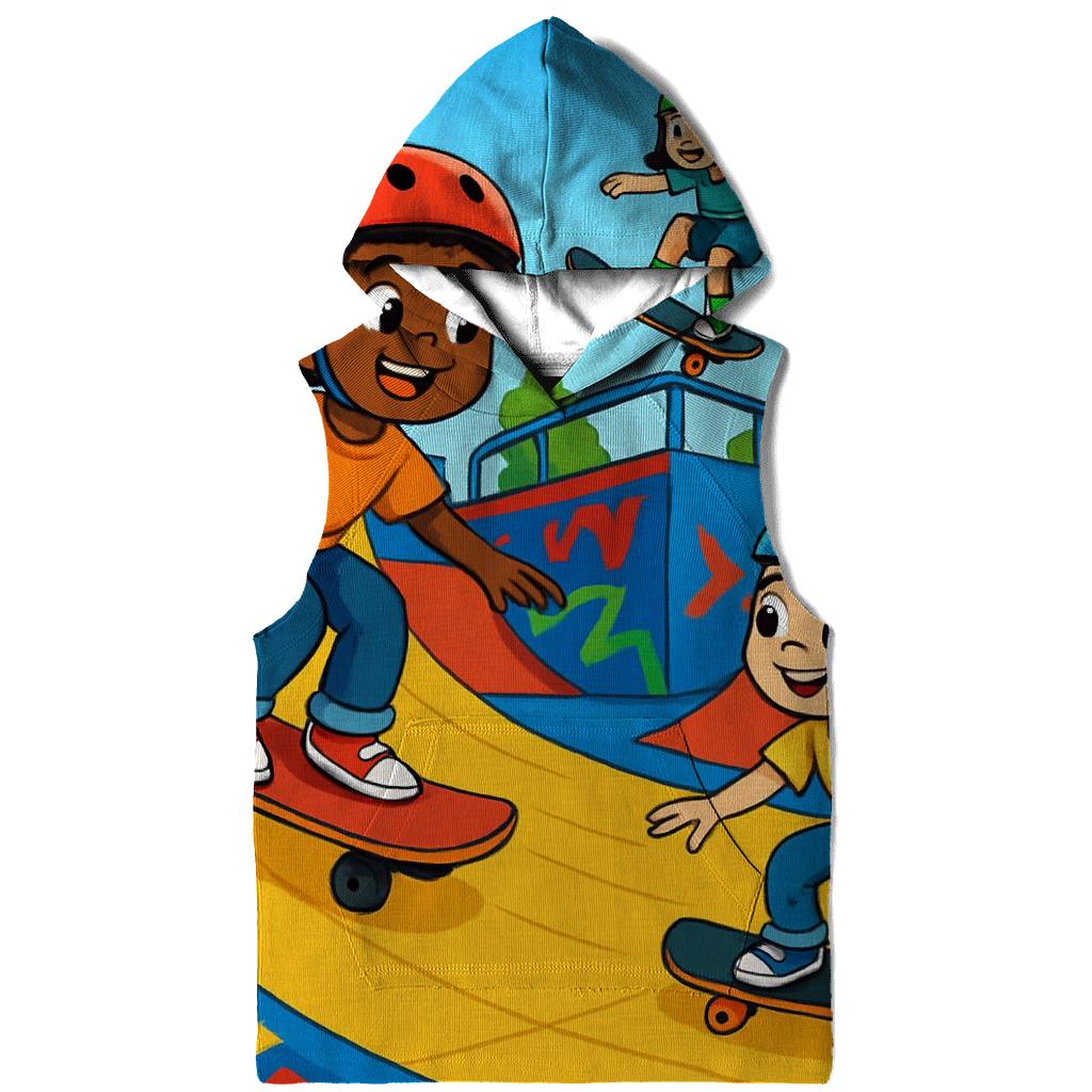 Kids Park Skateboard Jam printed hoodies