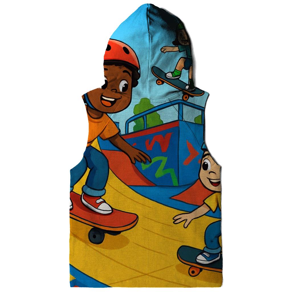 Kids Park Skateboard Jam printed hoodies