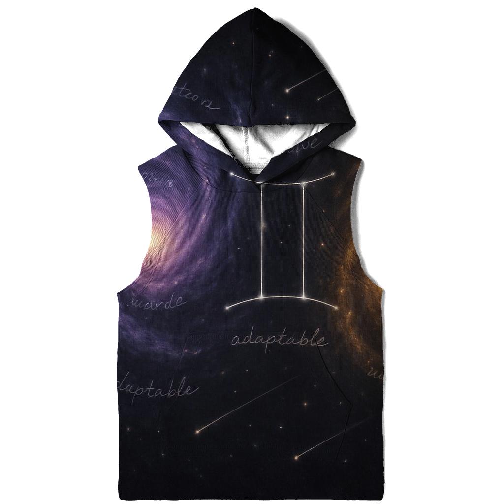 Gemini Dual Galaxy Mirror lightweight hoodies
