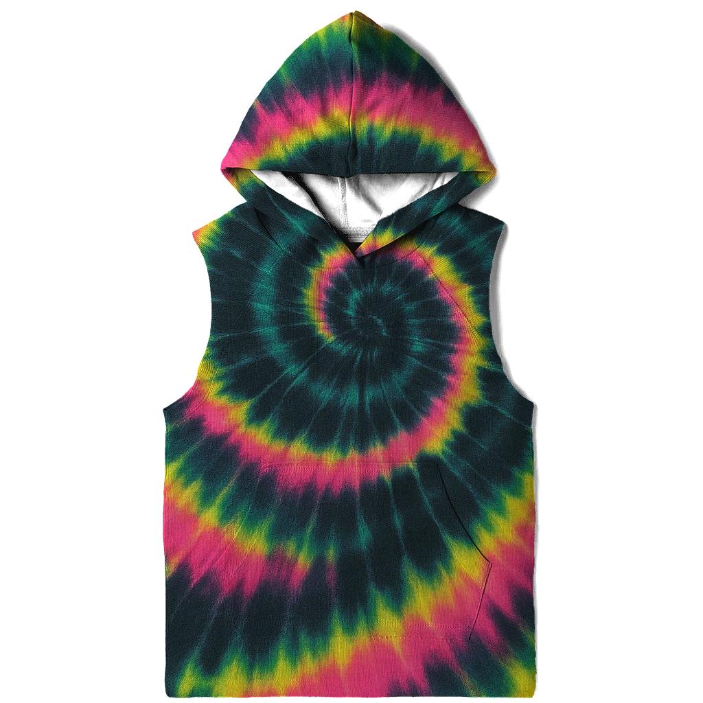 Neon Overdye Spiral Galaxy hoodies fashion