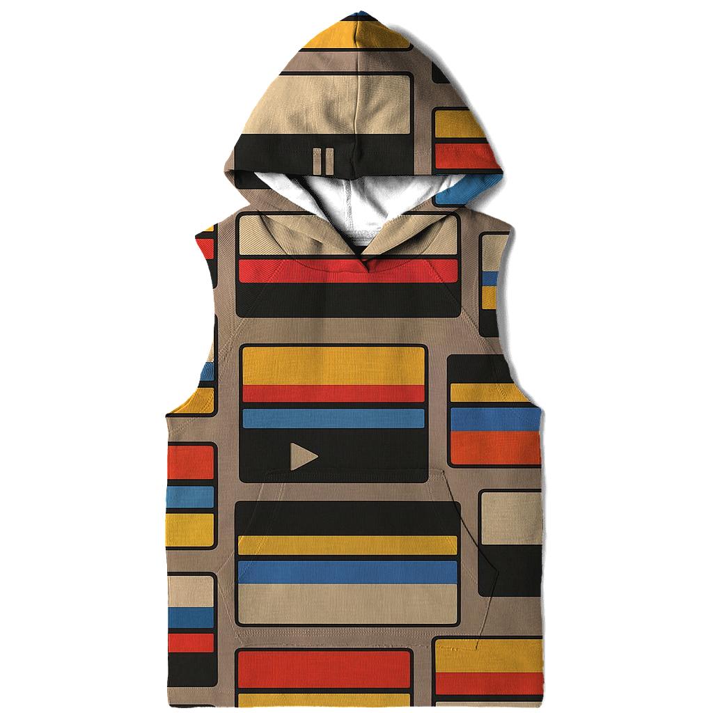 VHS Rewind Pattern hoodie trends