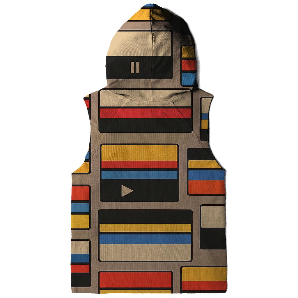 VHS Rewind Pattern hoodie trends