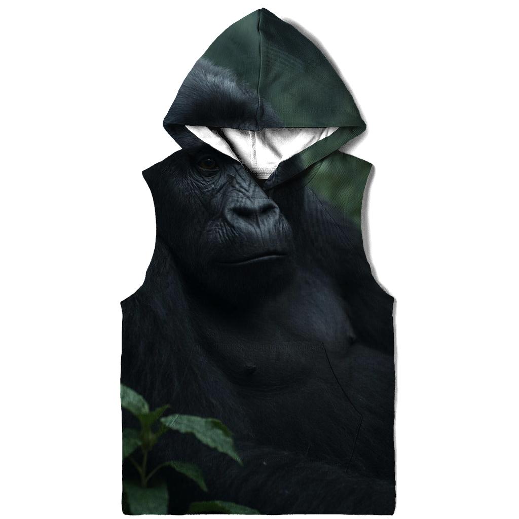 Mountain Gorilla Resting In Cloud Forest premium hoodies