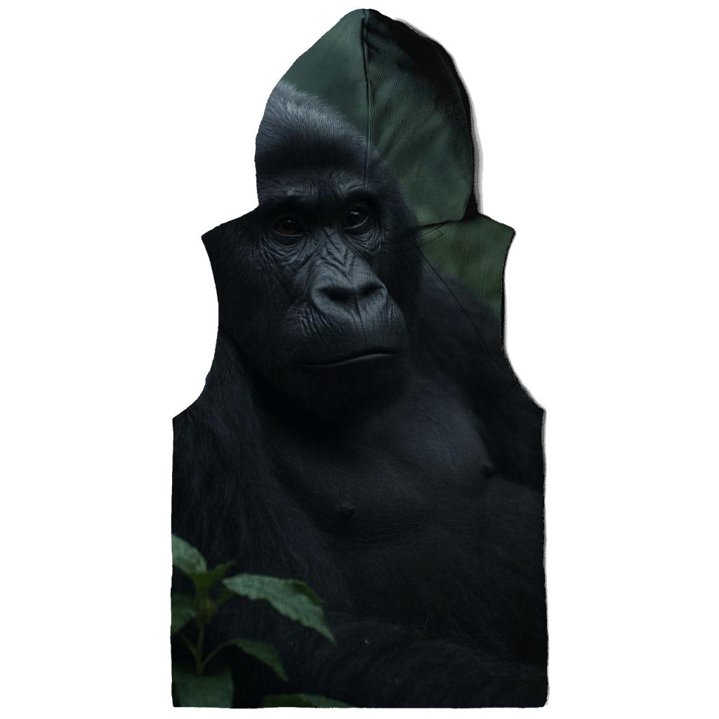 Mountain Gorilla Resting In Cloud Forest premium hoodies
