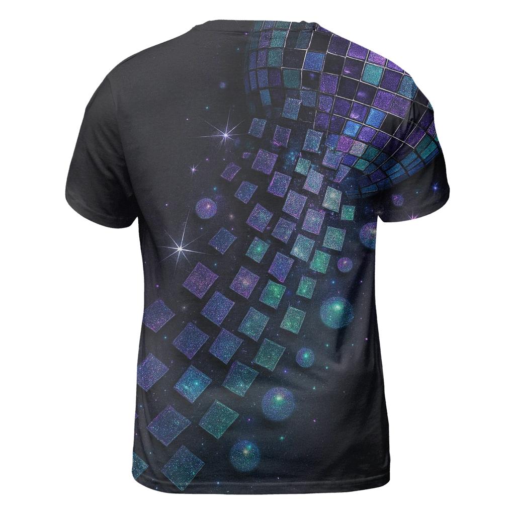 Iridescent Disco Cascade unique graphic print tees