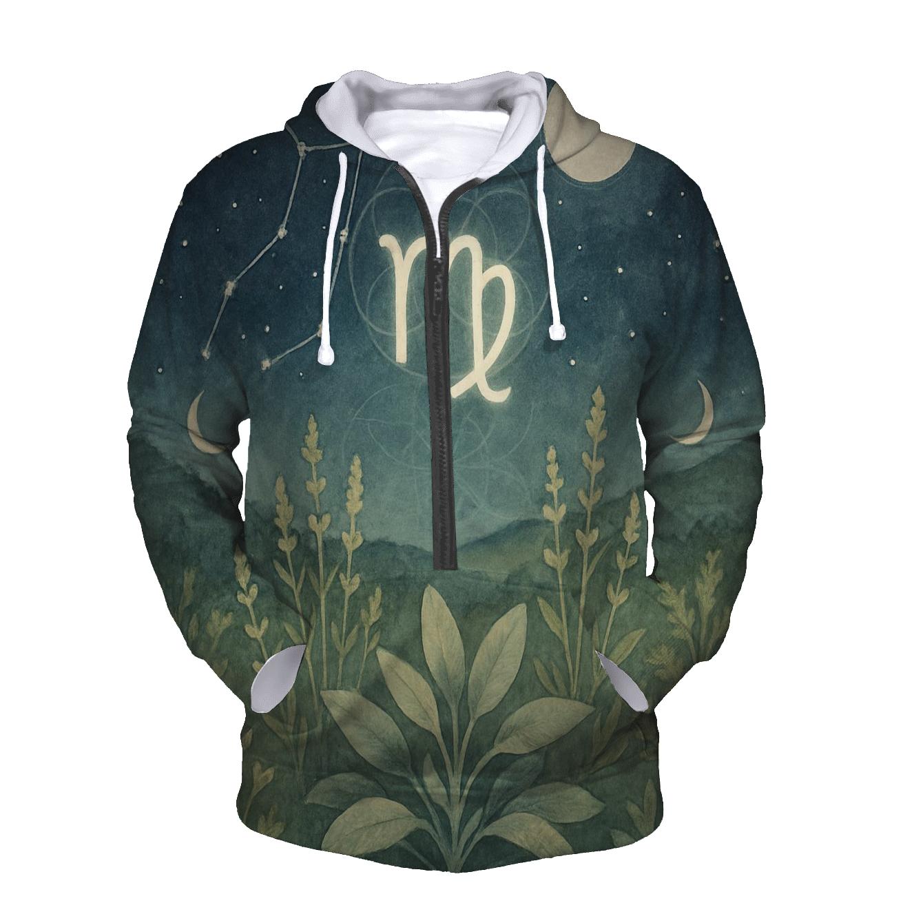Lunar Virgo Healing Garden pullover hoodies
