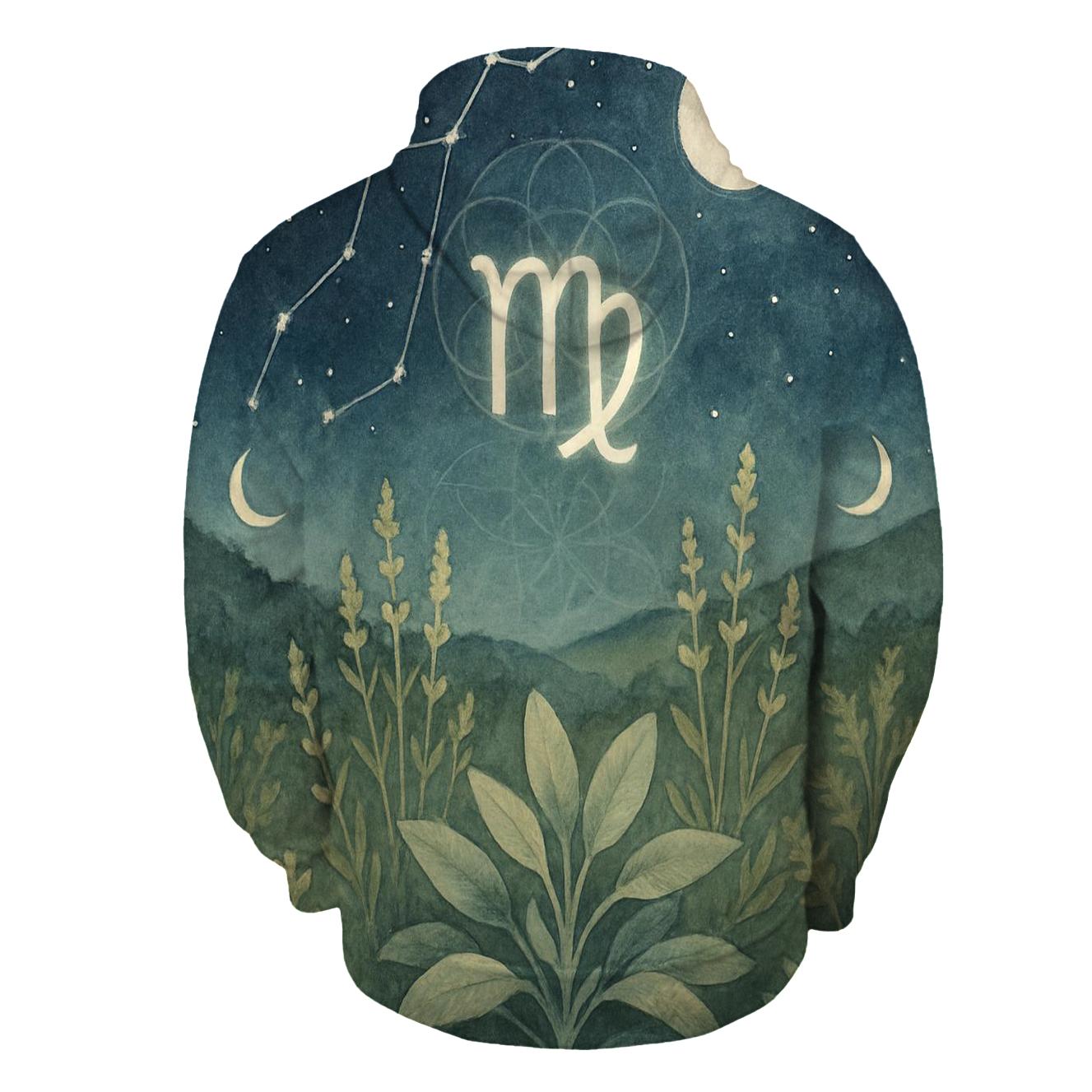 Lunar Virgo Healing Garden pullover hoodies