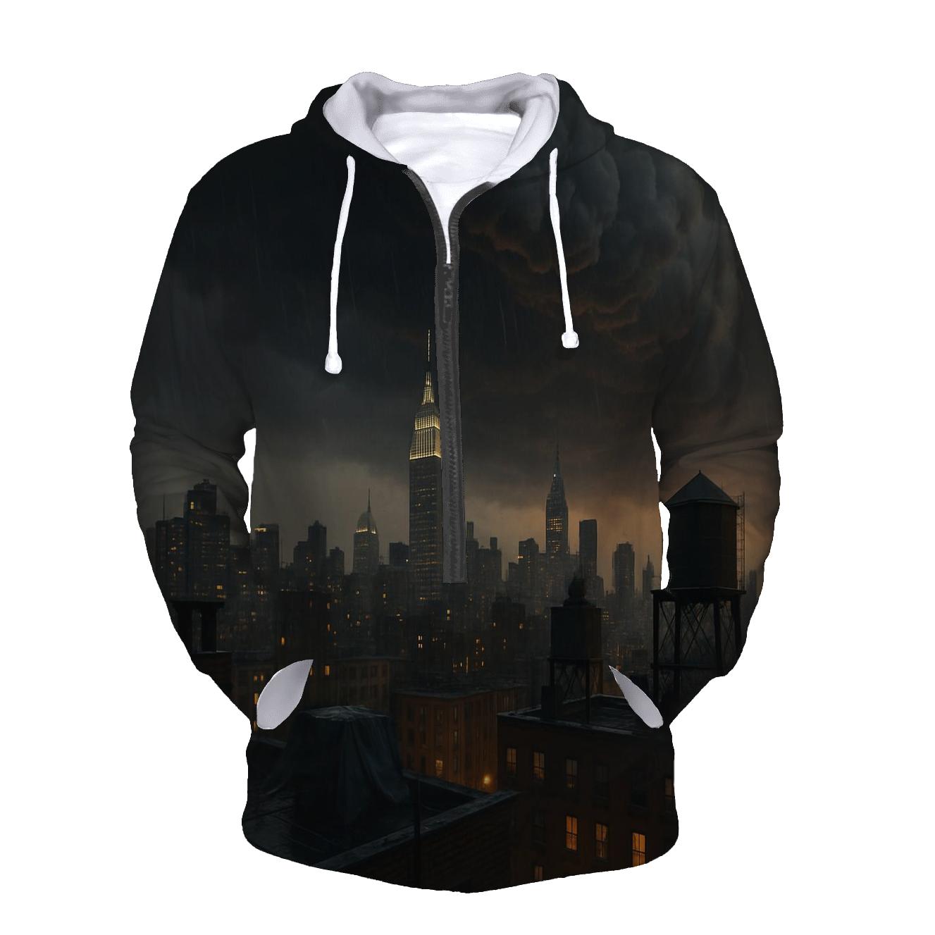Summer Storm Approaching Midtown Rooftops hoodies fashion