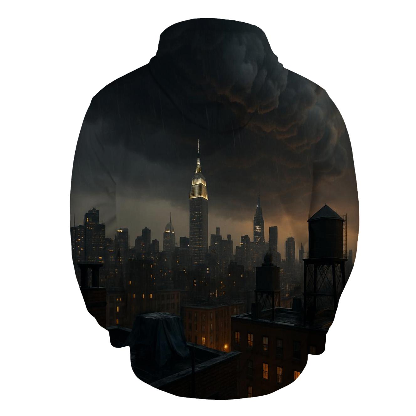 Summer Storm Approaching Midtown Rooftops hoodies fashion