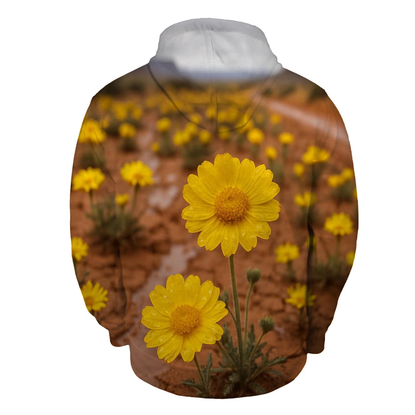 Desert Marigolds After Rare Rain graphic hoodies