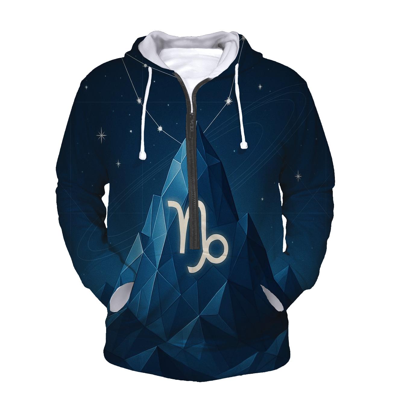 Capricorn Crystal Peak Star Chart heavyweight hoodies