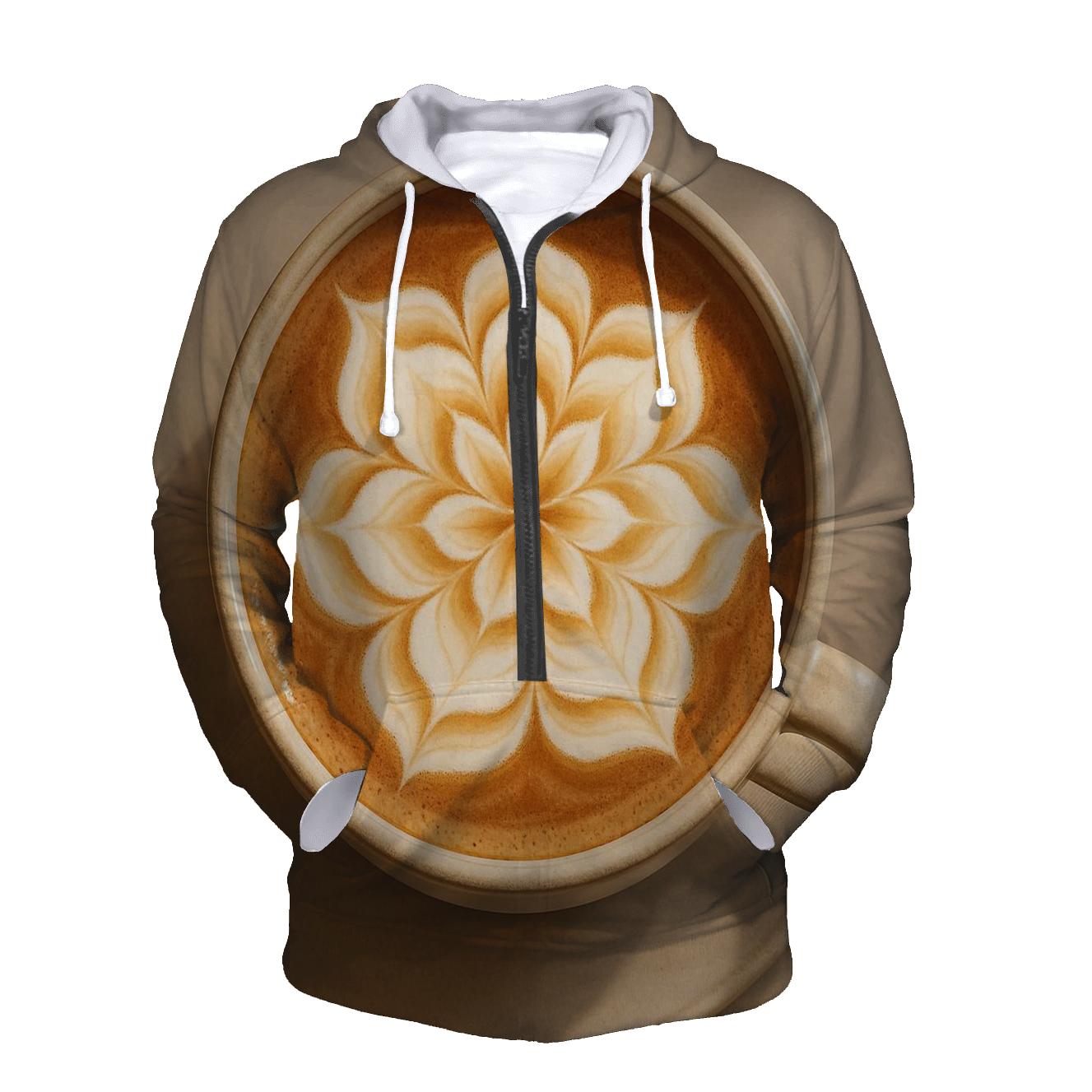 Latte Bloom Petals hoodie designs