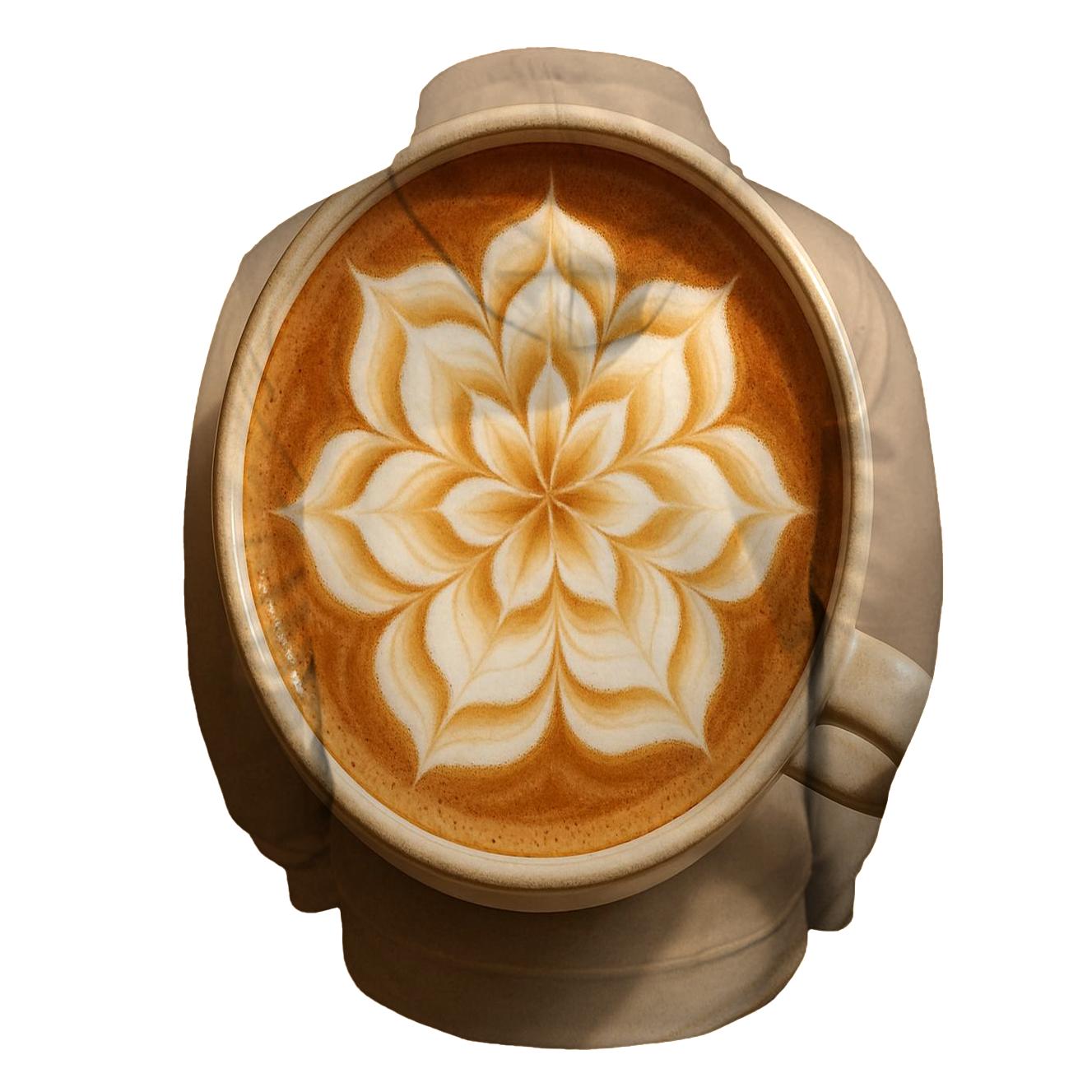 Latte Bloom Petals hoodie designs