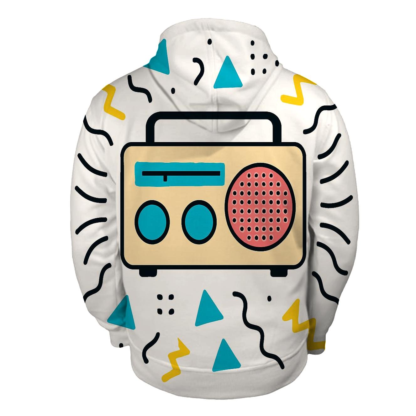 Memphis Radio Waves hoodie designs