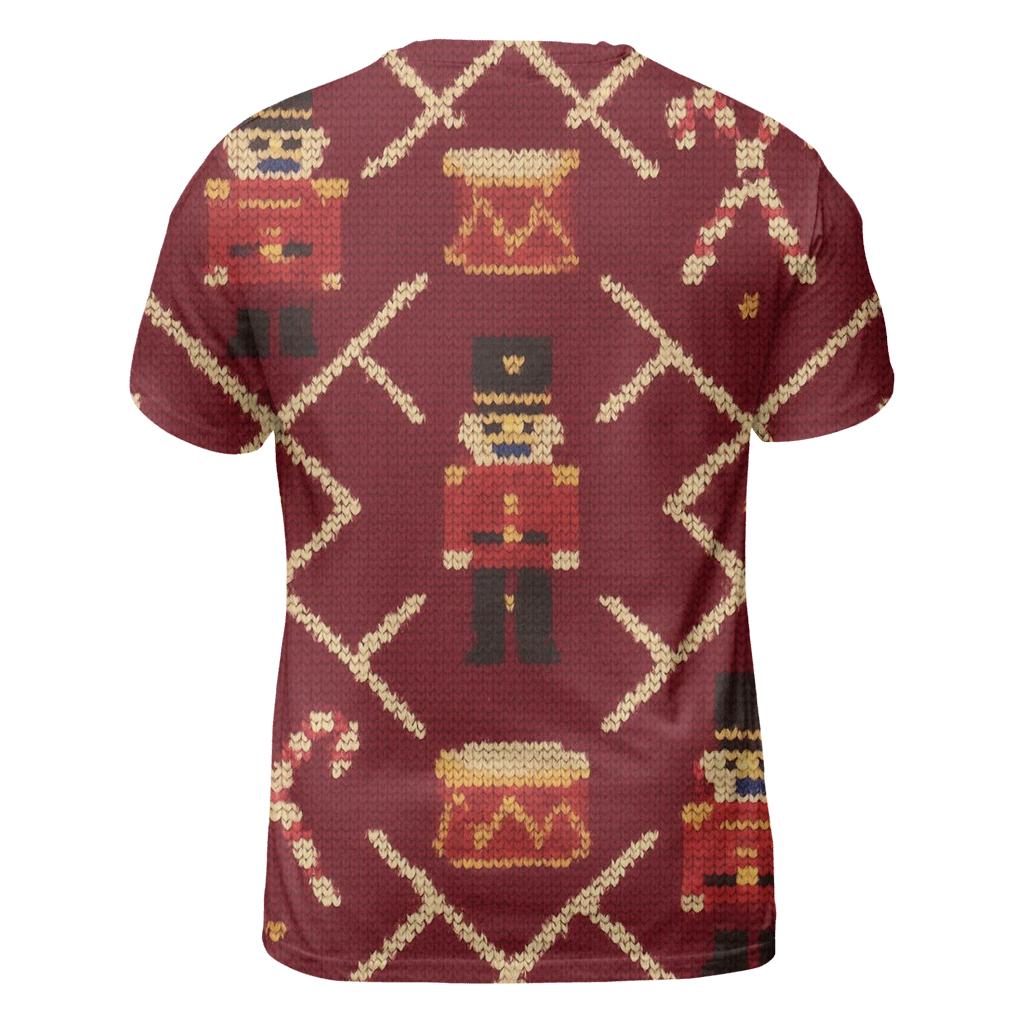 Nutcracker Drum Parade Lattice Design trendy printed shirt styles