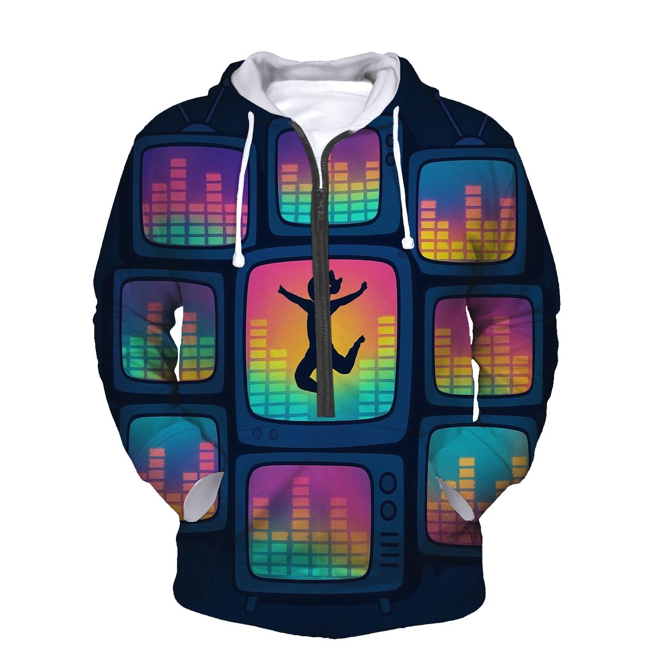 Retro TV Dance Spectrum custom hoodies