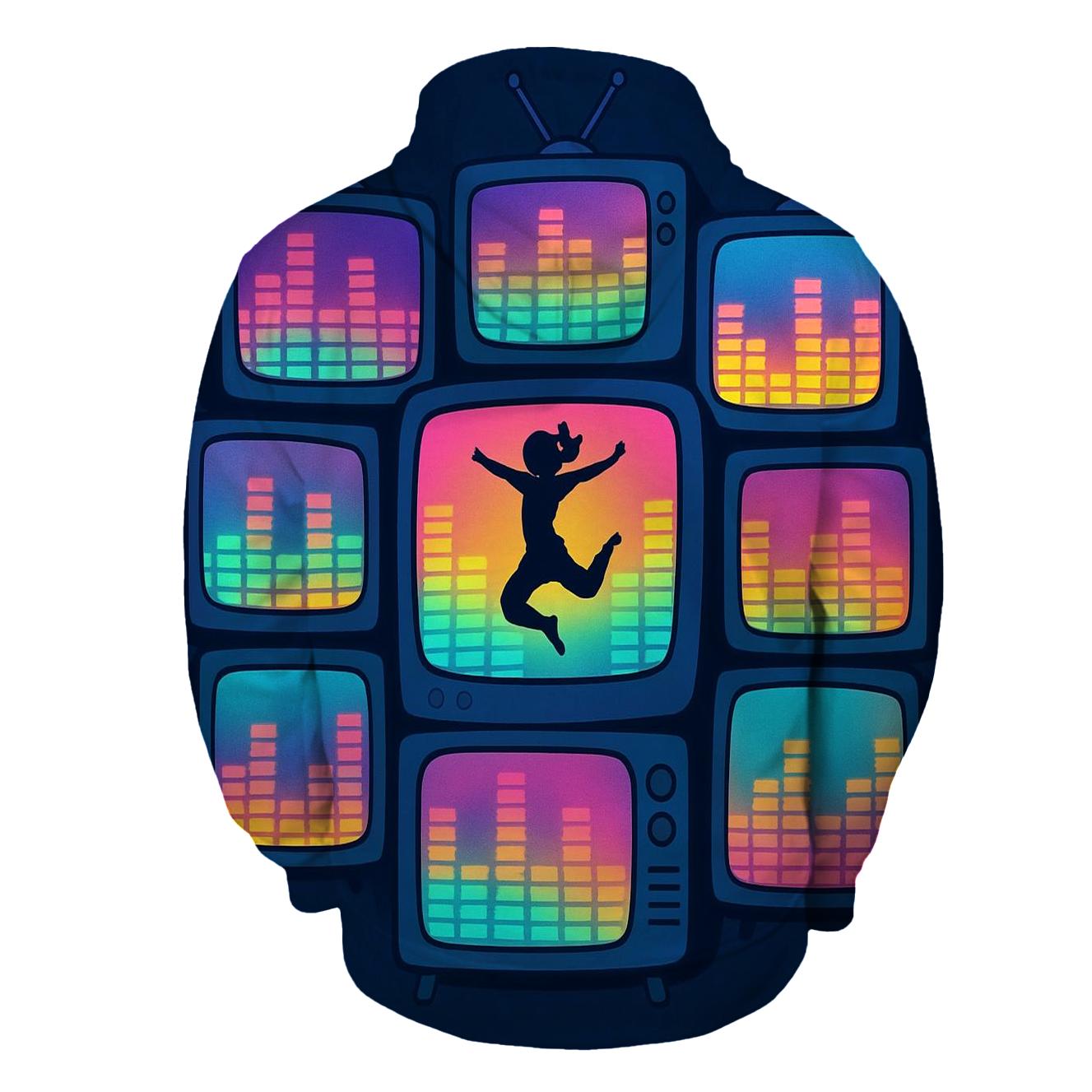 Retro TV Dance Spectrum custom hoodies