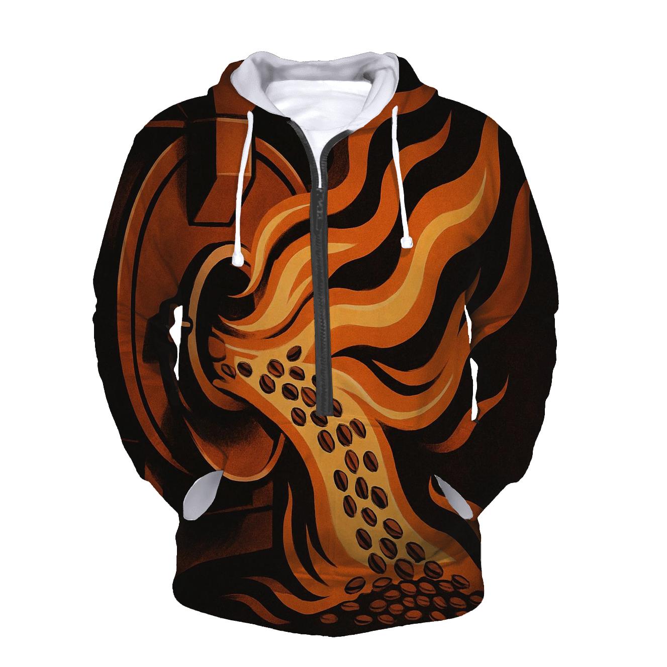 Roaster Flame Echo embroidered hoodies