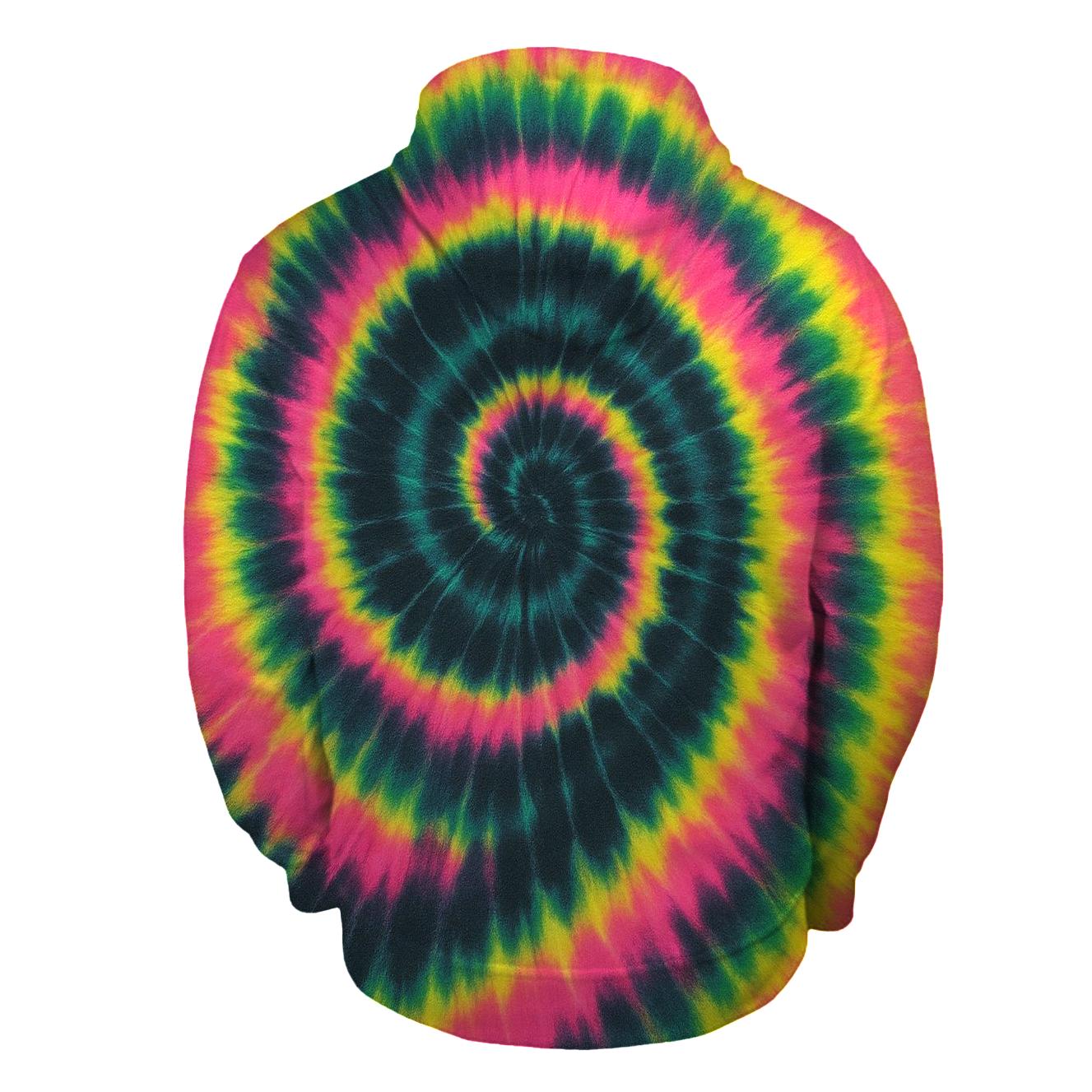 Neon Overdye Spiral Galaxy hoodies fashion