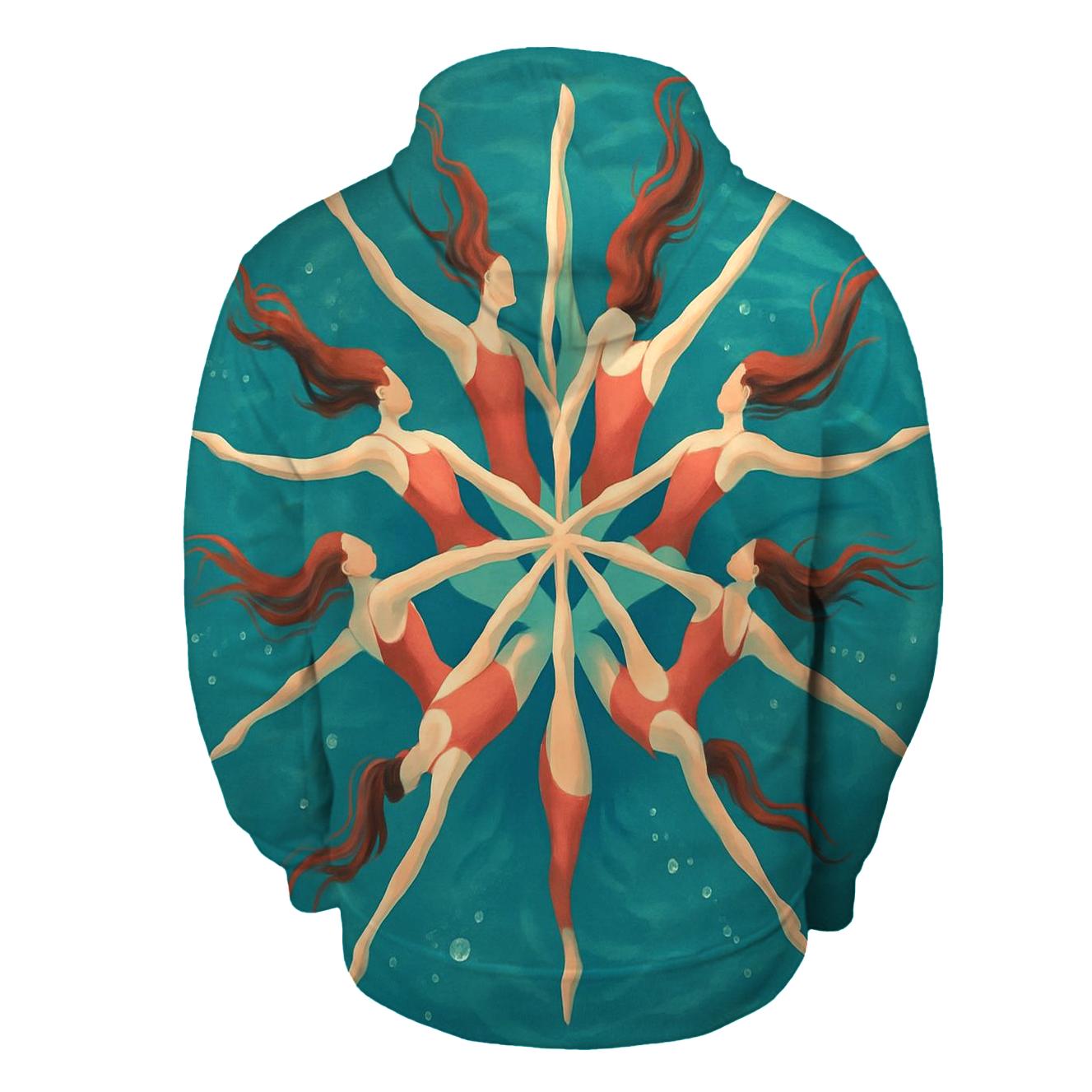 Underwater Synchronized Swimming Bloom heavyweight hoodies