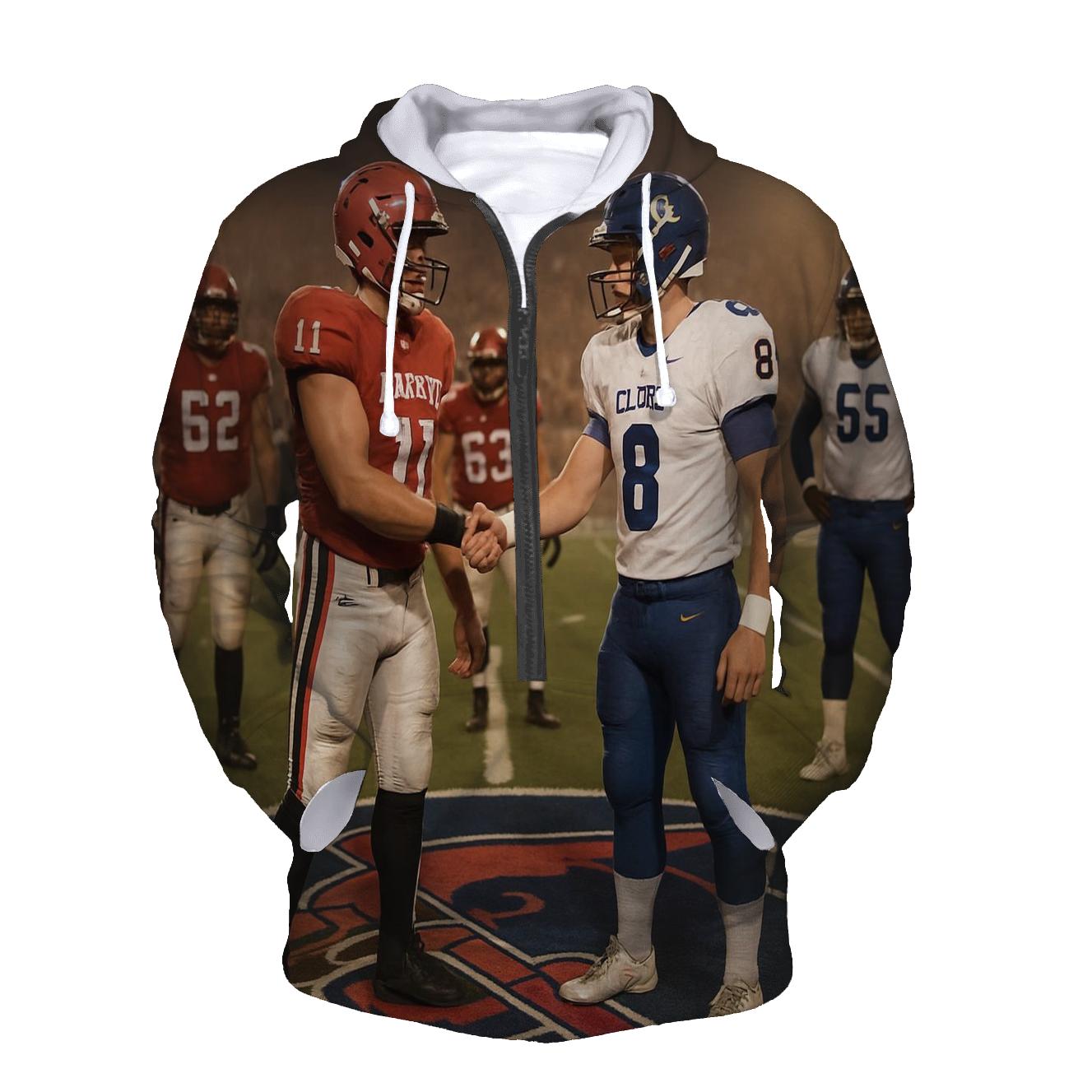 Halftime Truce Braves And Cubs Captains graphic hoodies