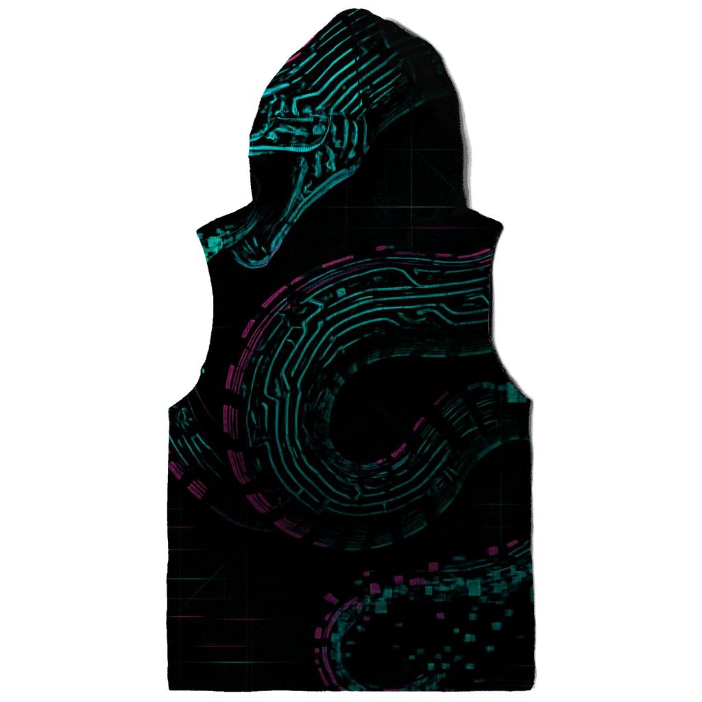 Digital Glitch Ouroboros hoodie trends