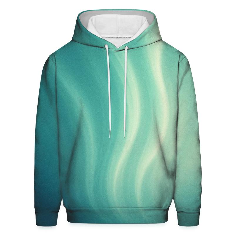 Glacial Aurora Drift premium hoodies