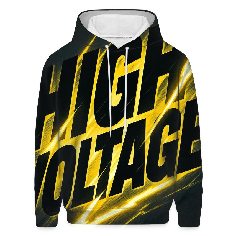 Kinetic Typographic Thunder graphic hoodies
