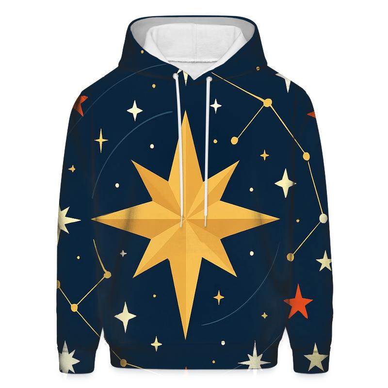 Northern Starburst Constellation graphic hoodies