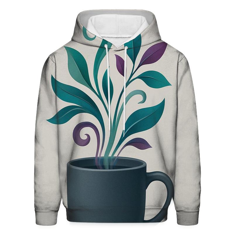 Emerald Steam Vines pullover hoodies